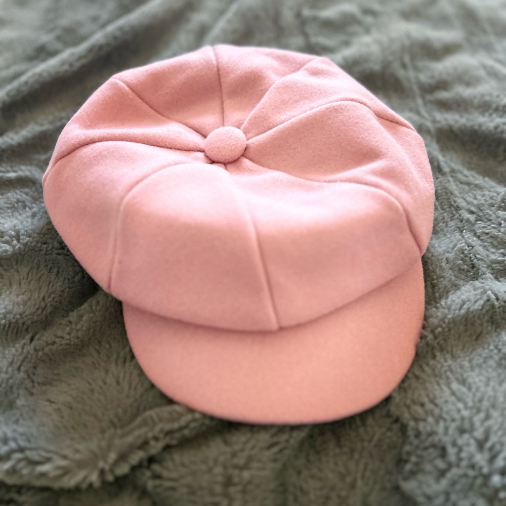 Stylish Pink Beret Hat